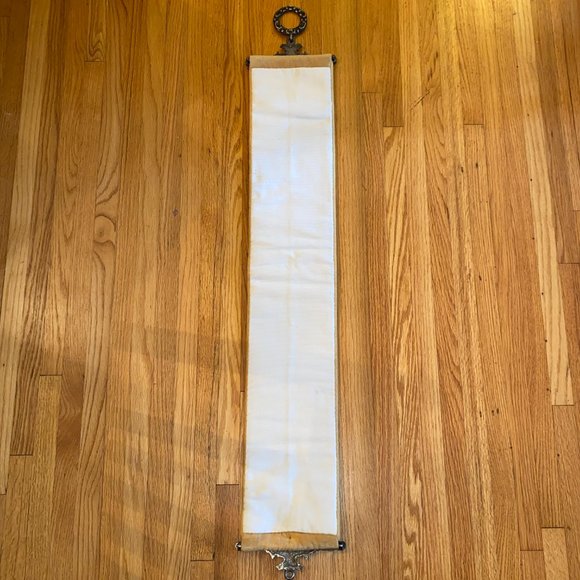 Mid Century Embroidered Sampler Bell Pull - Picture 10 of 13